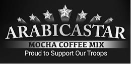 ARABICASTAR MOCHA COFFEE MIX PROUD TO SUPPORT OUR TROOPS trademark