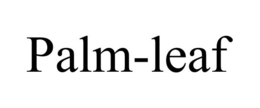PALM-LEAF trademark