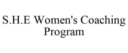 S.H.E WOMEN'S COACHING PROGRAM trademark