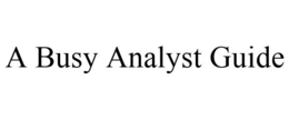 A BUSY ANALYST GUIDE trademark