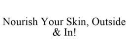 NOURISH YOUR SKIN, OUTSIDE & IN! trademark
