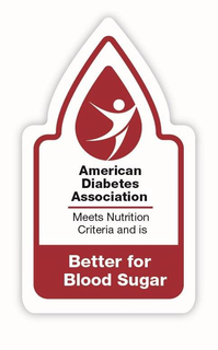 AMERICAN DIABETES ASSOCIATION MEETS NUTRITION CRITERIA AND IS BETTER FOR BLOOD SUGAR trademark