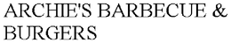 ARCHIE'S BARBECUE & BURGERS trademark