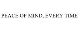 PEACE OF MIND, EVERY TIME trademark