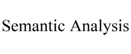 SEMANTIC ANALYSIS trademark