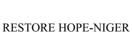RESTORE HOPE-NIGER trademark