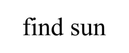 FIND SUN trademark