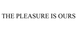 THE PLEASURE IS OURS trademark