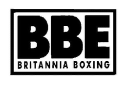 BBE BRITANNIA BOXING trademark