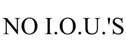 NO I.O.U.'S trademark