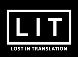 LIT LOST IN TRANSLATION trademark