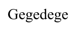 GEGEDEGE trademark