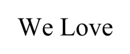 WE LOVE trademark
