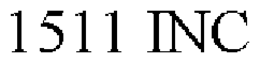 1511 INC trademark