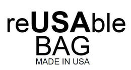 REUSABLE BAG MADE IN USA trademark