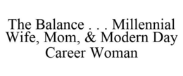 THE BALANCE . . . MILLENNIAL WIFE, MOM, & MODERN DAY CAREER WOMAN trademark