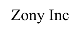 ZONY INC trademark