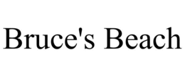 BRUCE'S BEACH trademark