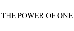 THE POWER OF ONE trademark