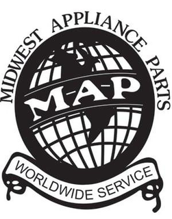 MIDWEST APPLIANCE PARTS M-A-P WORLDWIDE SERVICE trademark