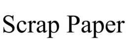 SCRAP PAPER trademark