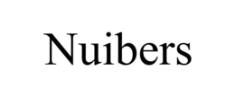 NUIBERS trademark