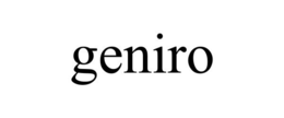 GENIRO trademark
