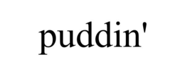 PUDDIN' trademark