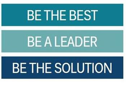 BE THE BEST BE A LEADER BE THE SOLUTION trademark