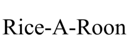 RICE-A-ROON trademark