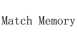 MATCH MEMORY trademark