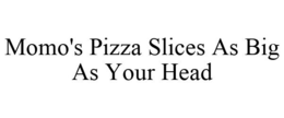 MOMO'S PIZZA SLICES AS BIG AS YOUR HEAD trademark