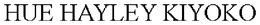 HUE HAYLEY KIYOKO trademark