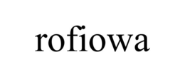 ROFIOWA trademark