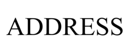 ADDRESS trademark