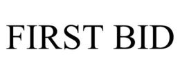 FIRST BID trademark