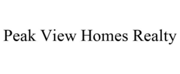 PEAK VIEW HOMES REALTY trademark