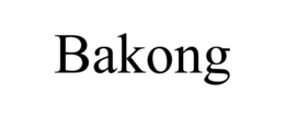 BAKONG trademark