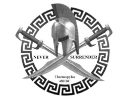 NEVER SURRENDER THERMOPYLAE 480 BC trademark
