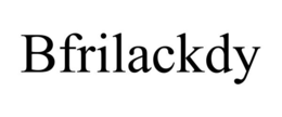 BFRILACKDY trademark