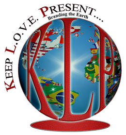 KLP KEEP L.O.V.E. PRESENT .... BRANDING THE EARTH trademark