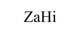 ZAHI trademark