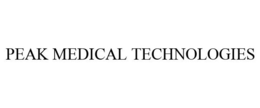 PEAK MEDICAL TECHNOLOGIES trademark