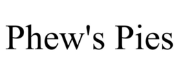 PHEW'S PIES trademark