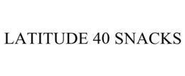 LATITUDE 40 SNACKS trademark