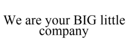 WE ARE YOUR BIG LITTLE COMPANY trademark