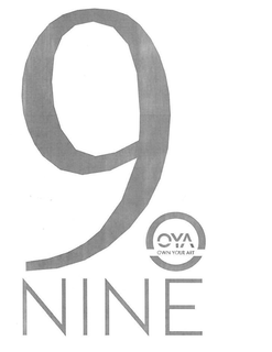 9 OYA OWN YOUR ART NINE trademark