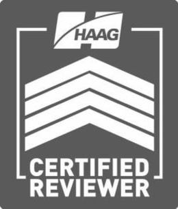 H HAAG CERTIFIED REVIEWER trademark