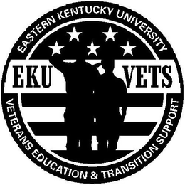 EASTERN KENTUCKY UNIVERSITY EKU VETS VETERANS EDUCATION & TRANSITION SUPPORT trademark