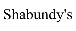 SHABUNDY'S trademark